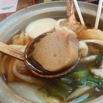 長寿庵 - 鍋焼きうどん1200円