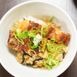 うなぎの宮 - 薬味を乗せて