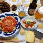 Kaasboerderij Janmaat - おうちごはん　トマトソースパスタの上にパルメザン風に♡