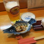 よし寿司 - 生ビールです