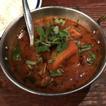 ラムとナスとフレッシュミントのカレー