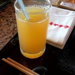 鉄板焼ステーキ 一ッ葉ミヤチク - アップルジュース