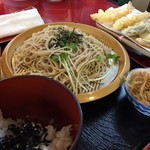 天ぷら 天吉 - 家族の天ざる蕎麦セット 980円