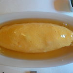 オムライス真上からの図