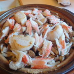 旬香亭 - 海鮮土鍋ご飯（オムライスのご飯です）