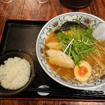 にぼらや - 煮干しラーメン　ご飯付　800円