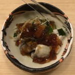 旬菜 おぐら家 - 生牡蠣と野菜のポン酢ジュレがけ