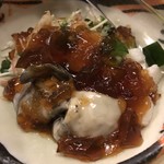 旬菜 おぐら家 - 生牡蠣と野菜のポン酢ジュレがけ