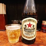 ラーメン 力丸 - 瓶ビール(450円)