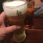 ソウルフードインディア - グラスビールとお茶でかんぱーい(=´∀｀)人(´∀｀=)