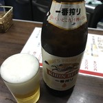 花くじら - 瓶ビール(キリン一番搾り 中瓶)、500円