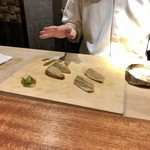 東山 吉寿 - 海老芋と穴子の炊いたん 蕗の薹の素揚げと1