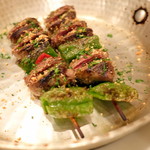 コム・ア・ラ・メゾン - シャラン産鴨の心臓の串焼き2,000円+