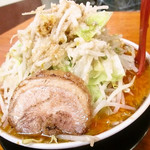 自家製麺屋 登夢道 - 山椒辛みそもやしラーメン　アップ