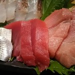 寿司の磯松 - 刺身　マグロ赤身・中トロ