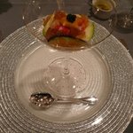 Recette - 前菜01 ブルターニュ産オマールエビのミキュイ