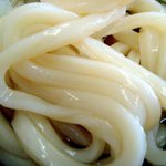 麺喰 - うどんのアップです、色が心なしか黄色みがかっているような気がいたします