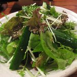 Nikudokorosaikawakura - 水菜と緑野菜のごま塩サラダ