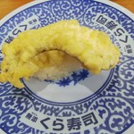 無添くら寿司 - 鯛の天ぷら寿司1貫 税抜100円 (2018.12.23)