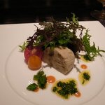 無彩庵　池田 - 焼き茄子・天使の海老・帆立貝のパテ