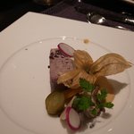 無彩庵　池田 - 北志賀高原放牧豚のパテ・ド・カンパーニュ　ディジョンマスタード・自家製ピクルス