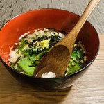 錦江湾 - 最後はお茶漬けで。