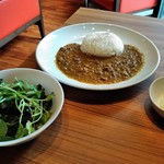 Cloud - [料理] スパイシーキーマカレー ランチセット 全景♪ｗ ①