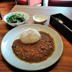 Cloud - [料理] スパイシーキーマカレー ランチセット 全景♪ｗ ②