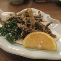 しら河 浄心本店 - どじょうの唐揚げ 650円 × 2 （税込）。　　　　　2018.12.22