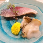 豊鮨 - 〆サバ、つぶ貝