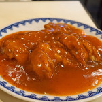 廣東餐館 鳳飛 - 椒醤酥鶏（からし鶏）