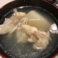 うを徳 - クエのアラと蕪のお椀
                    クエは五島列島産
