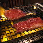 多平 - ガスコンロで焼く。まるでバーベQ状態???