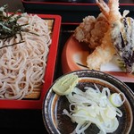 Teuchi Soba Senshuuan - 舞茸天ざる  ¥1130  