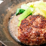 サカナの中勢以 - 特製合挽ハンバーグセット1070円