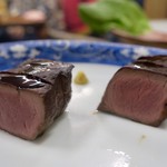 スタミナ苑 - ハツのたたき 1人前200円