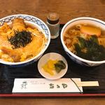 ちちや - 天丼 ミニラーメン
