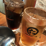 Ganso taiwan motsunabejin - コーラと烏龍茶