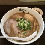Nibo Shira-Men Aoki - H30.10　こってり煮干しラーメン・煮玉子
