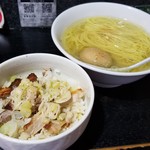 塩そば専門店 桑ばら - 塩かけそば定食