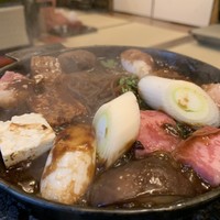 太田なわのれん - 牛鍋御膳8,640円のぶつ切り牛鍋がグツグツ！