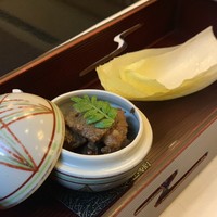 太田なわのれん - 牛鍋御膳8,640円の先付け(牛肉の時雨煮)