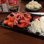 ビール長屋 貫太郎 - 赤ウィンナーにポテサラ