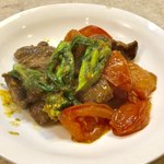 ゆたか - レバーとトマトのカレー炒め