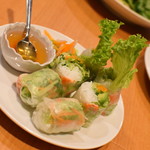 ベトナム料理 故郷レストラン - 海老とアボカドの生春巻き（６５０円＋税）２０１８年１２月