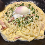 あんぷく - 名物 カルボナーラうどん 1,200円