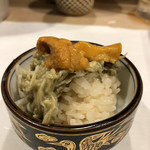 うを徳 - カニ味噌和え＆海胆