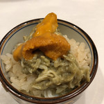 うを徳 - カニ味噌和え＆海胆