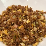 四川菜麺 紅麹屋 - エビ以外の具材が細かく切られていて、ご飯の食感を悪くしません。ほ