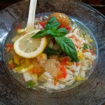 らー麺 あけどや - 冷やしホタテ塩そば(夏限定)